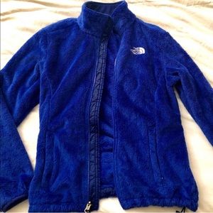 Royal blue fuzzy NORTH FACE OSITO jacket XS
